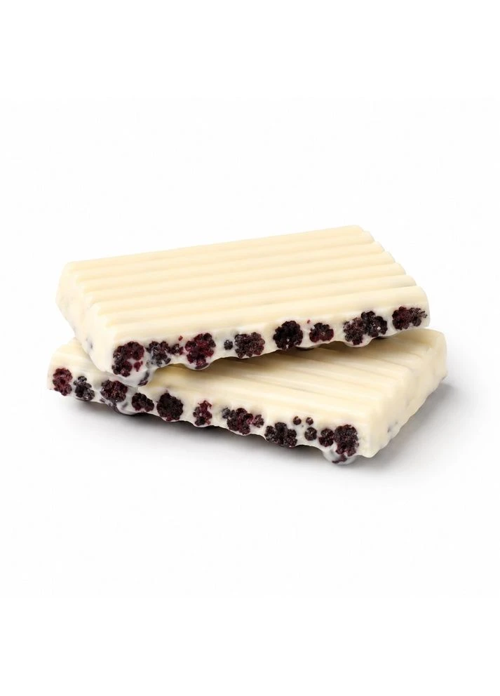 Блок белого шоколада Space Chocolate Blueberry Crunch, 10*25 грамм - Черника-маракуйя SPACE BITE (396518557)