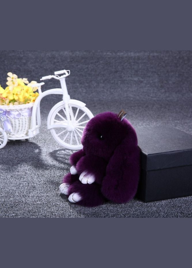 Меховой брелок заяц на сумку рюкзак Кофе с молоком No Brand (301594292)