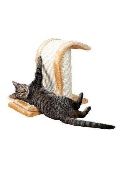 Дряпка Inca для котів, сизаль/плюш, 44х25х39 см (коричнева) Trixie (349823111)