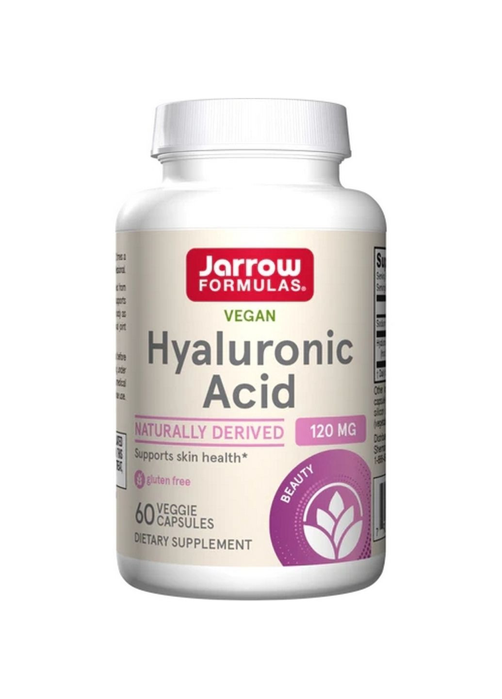 Препарат для суставов и связок Hyaluronic Acid, 60 вегакапсул Jarrow Formulas (293340496)