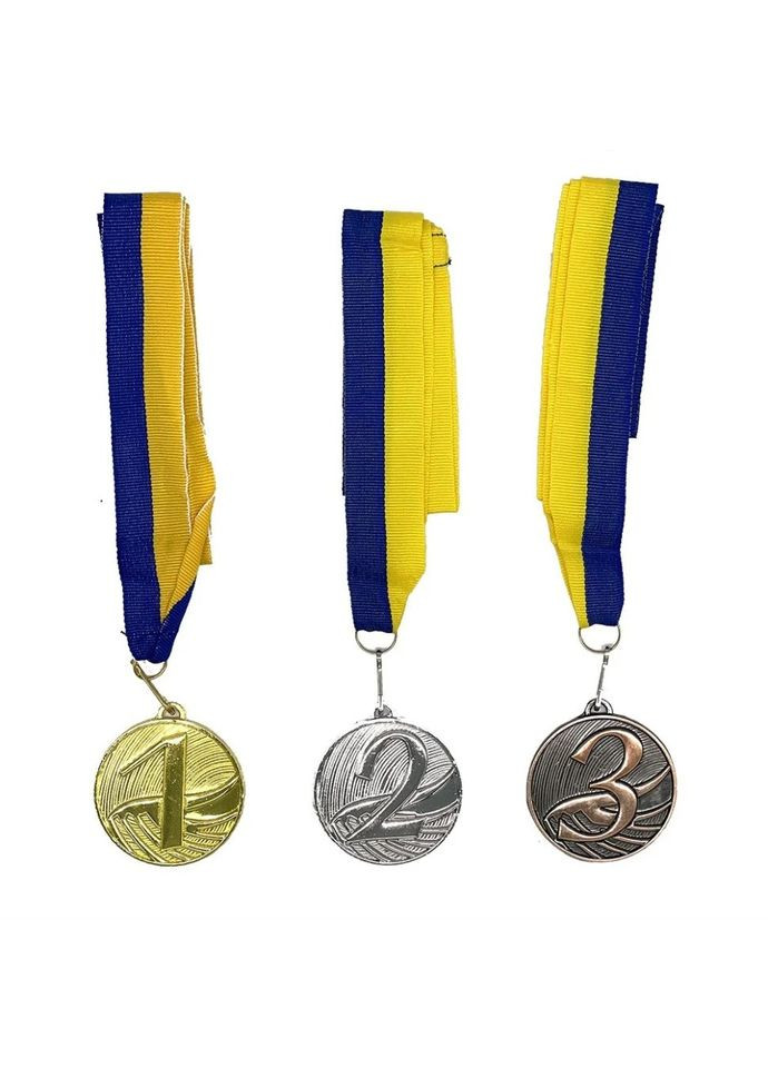 Набір(комплект) медалей № 1 NE-LG-M123, 1, 2, 3 місце зі стрічками Newt (365633867)