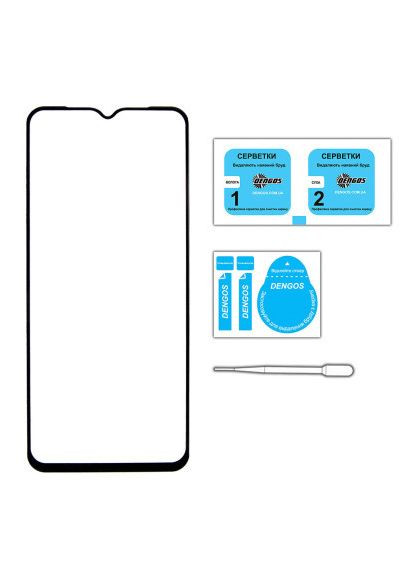 Стекло защитное Full Glue Nokia C22 (black) (TGFG-305) DENGOS Full Glue Nokia C22 (black) (366660404)