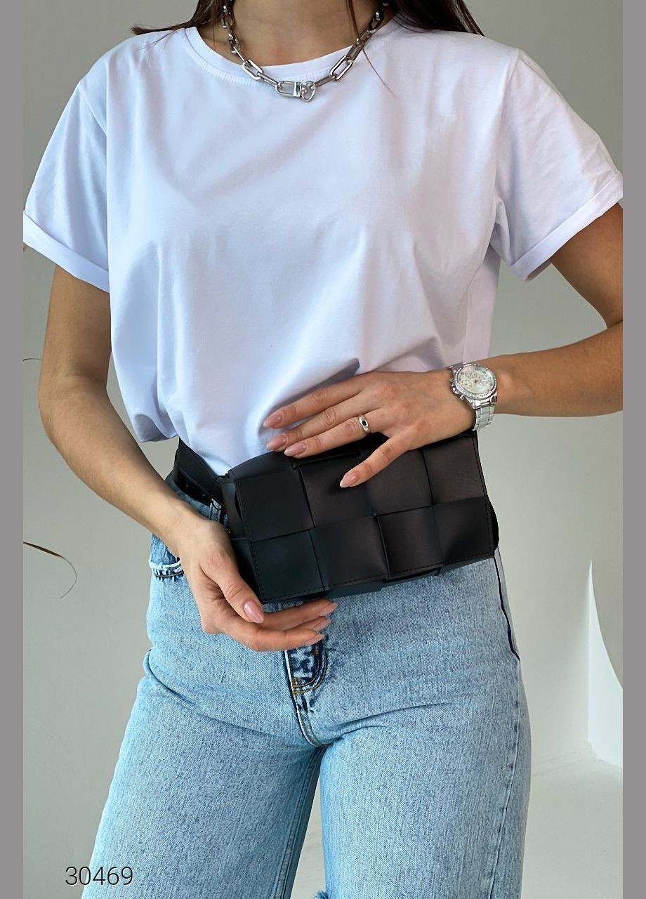 Сумка-кошелек на пояс с плетеным дизайном Liton (303699074)