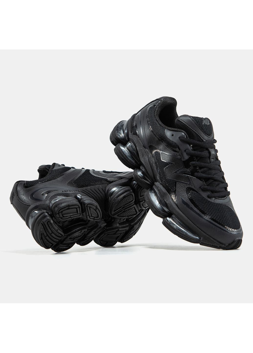 Черные демисезонные кроссовки мужские new balance 2000 triple black | нью беланс 2000 трипл черные No Brand