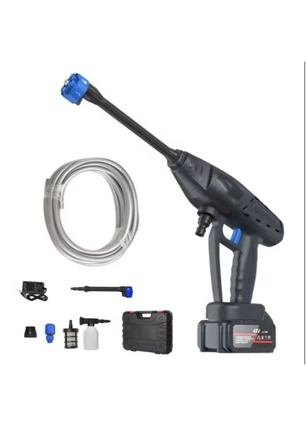 Мощная мойка беспроводная на аккумуляторе MDHL пистолет-мойка высокого давления 96V + кейс Portable 8103 (301088591)