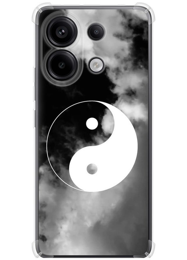 Силіконовий протиударний с посиленими кутами чохол 'Інь і янь' для Endorphone Xiaomi Poco M6 Pro (365818672)