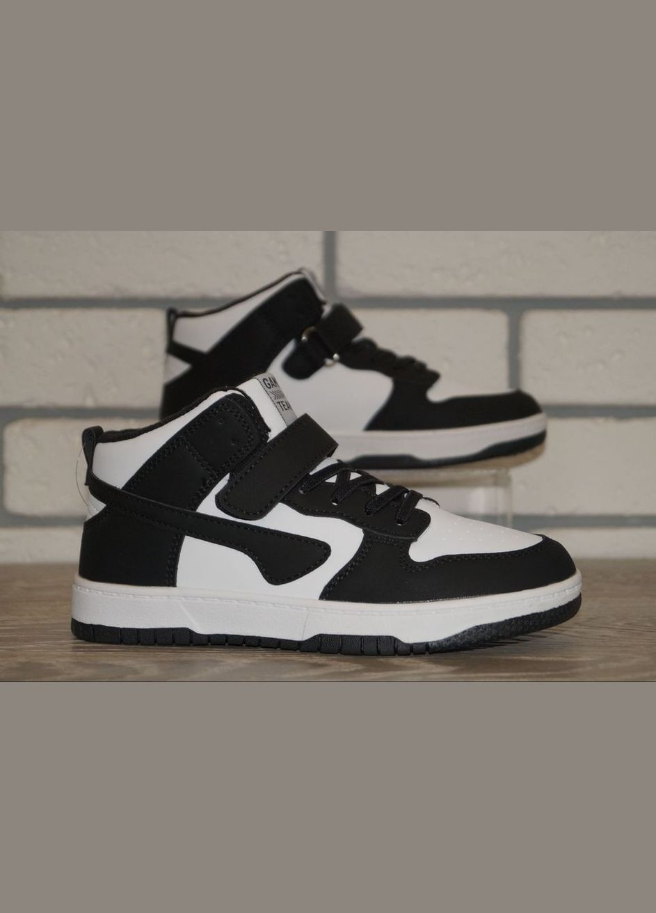 Хайтопи демісезонні дитячі / Черевики демісезонні дитячі білі з чорним BBT (347234817)