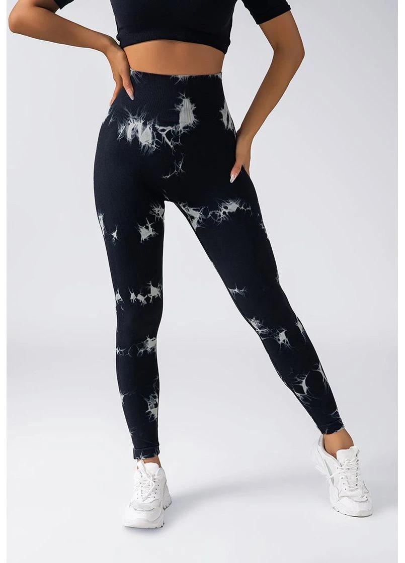 Лосини фітнес з ефектом push-up батал No Brand (385809083)