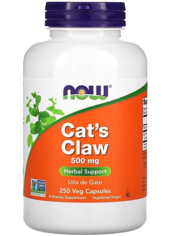 Котячий кіготь (Cat's Claw) 500 мг 250 капсул. Now Foods (366819914)