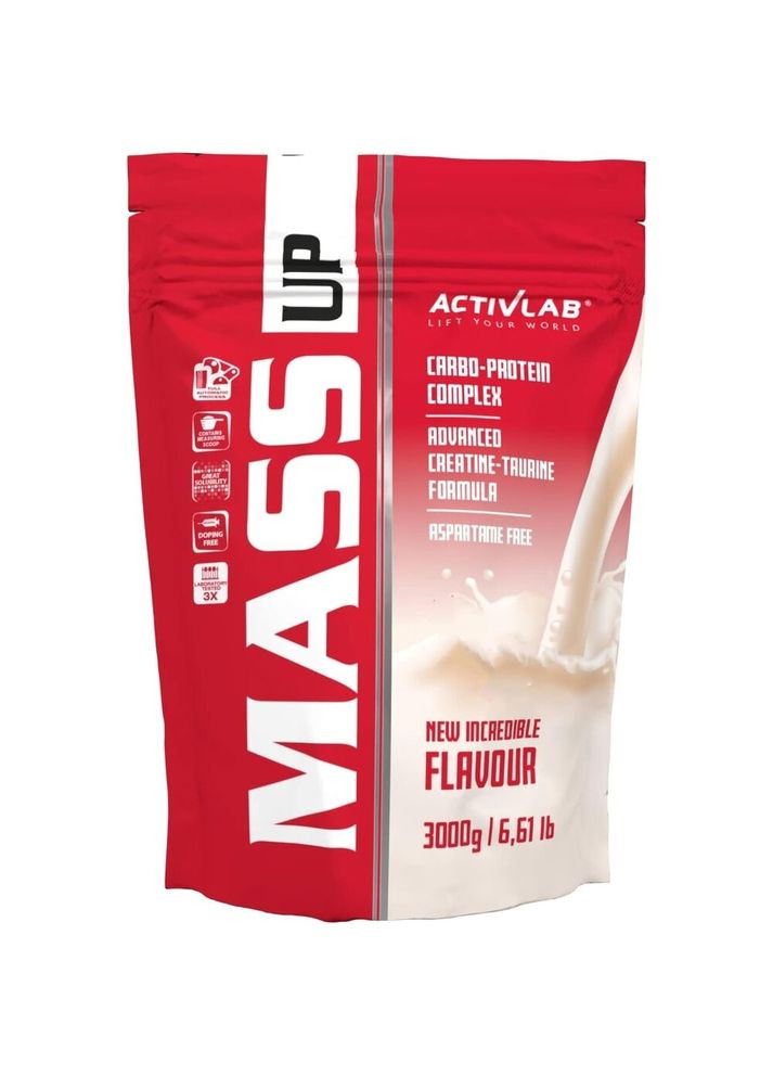 Гейнер Mass Up, 3 кг - Полуниця ActivLab (322294028)