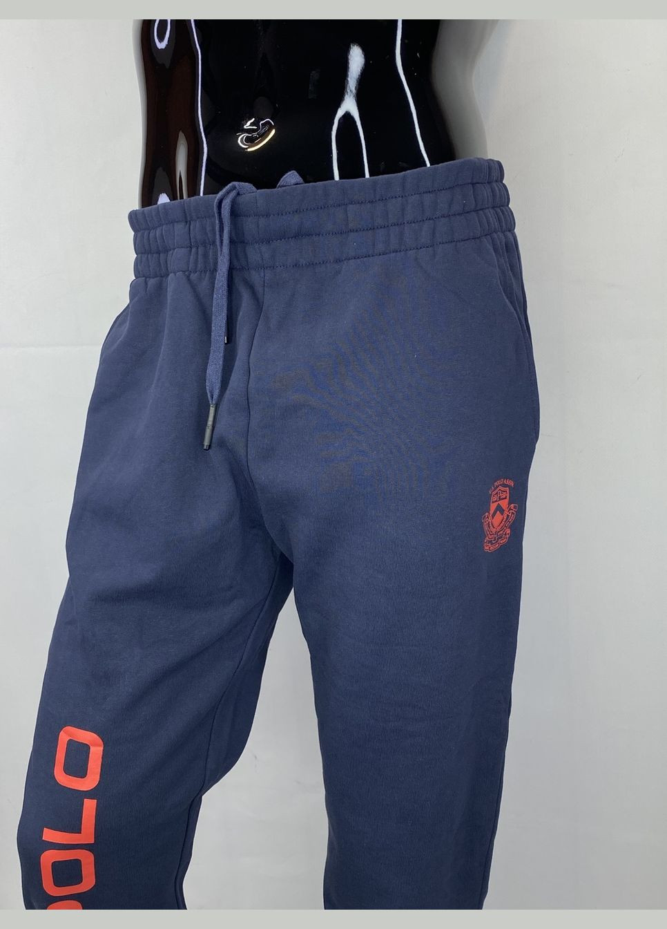 Синие спортивные демисезонные джоггеры брюки U.S.Polo Assn