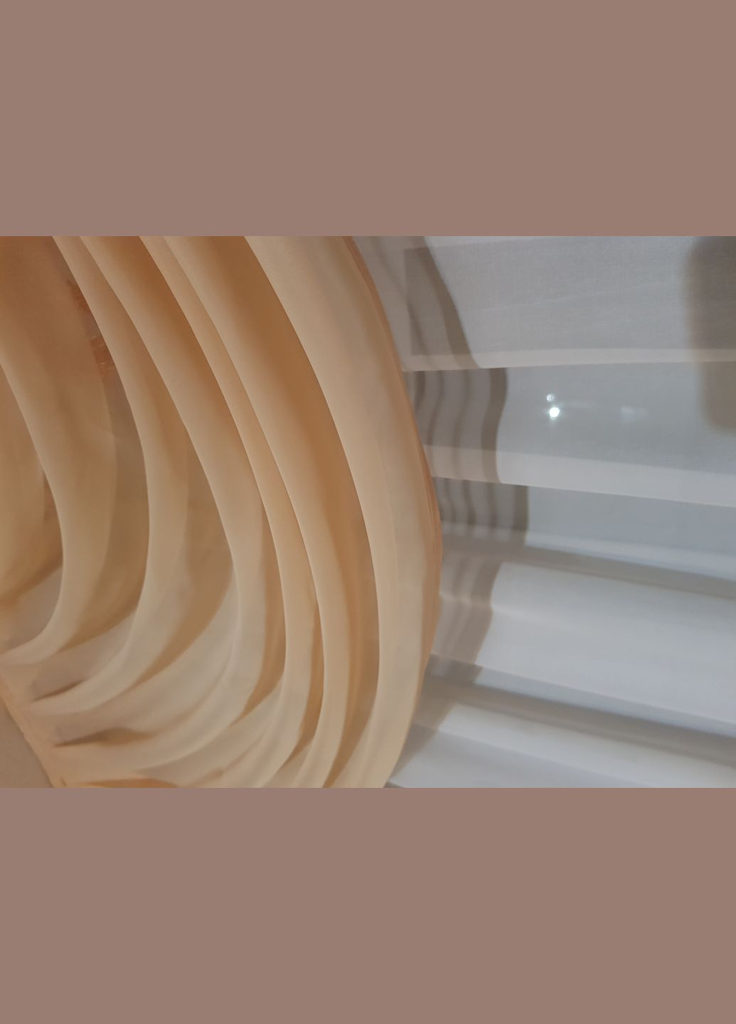 Комплект ламбрекен с бахрамой шторки 2шт и тюль карниз 250см бежевый (63к_2,5м) Firanka Classic (333711334)