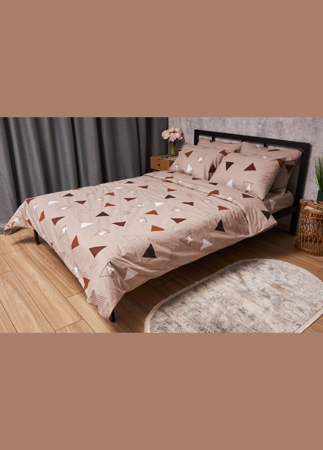 Комплект постельного белья Бязь Gold Люкс «» полуторный 143х210 наволочки 4х70х70 (MS-820005549) Moon&Star Delta (296909759)