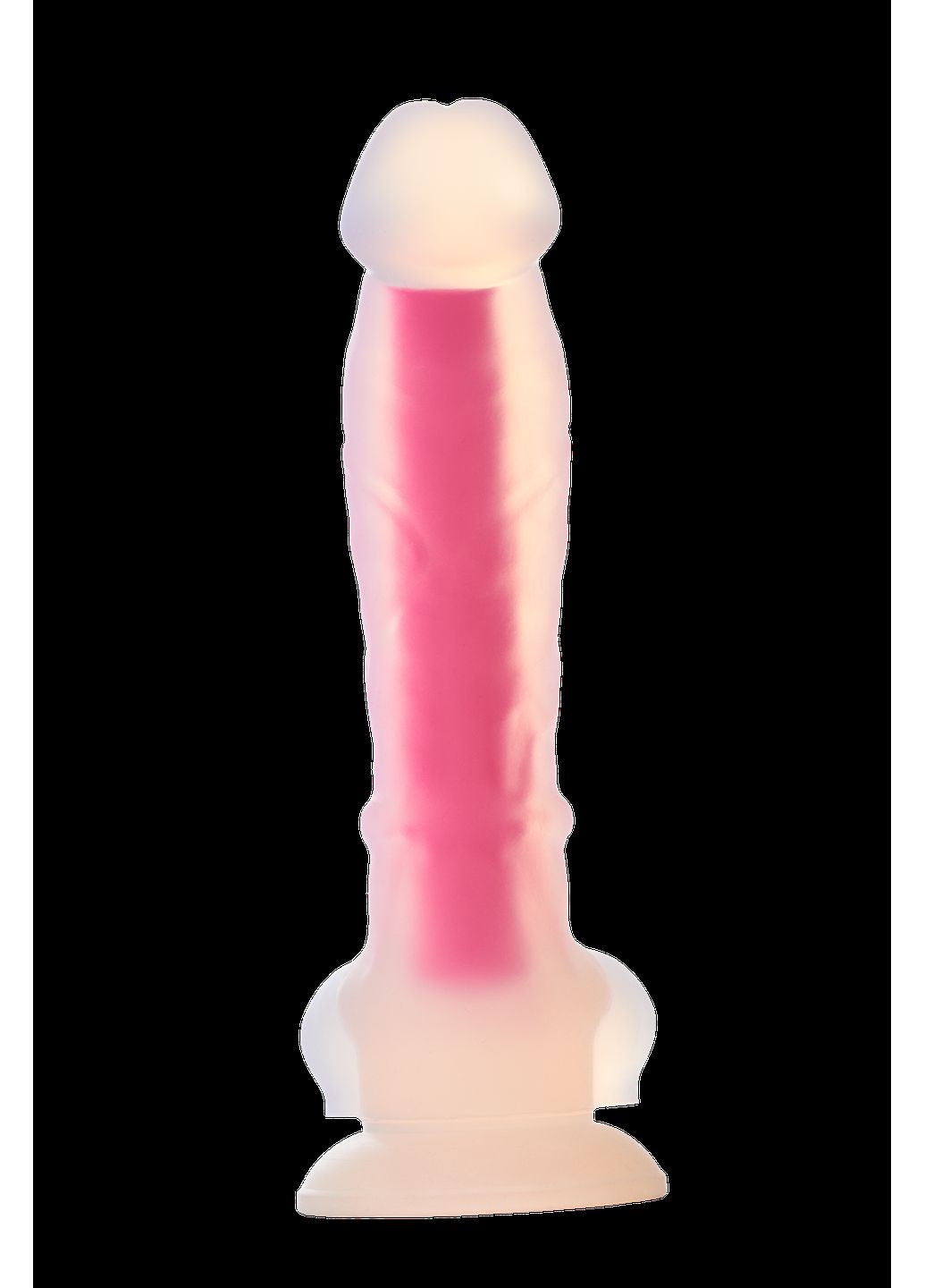 Фаллоімітатор люмінесцентний на присосці RADIANT Glow In The Dark рожевий Dream Toys (302496443)