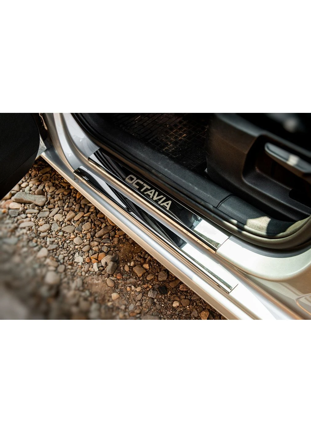 Накладки на пороги V1 (8 шт., нерж.) для Skoda Octavia III A7 2013-2019 рр CARMOS (391749423)