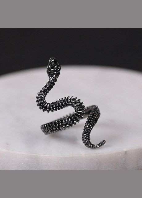 Кольцо в форме серебряной шипастой змеи символ смерть и возрождение размер регулируемый Fashion Jewelry (289355677)