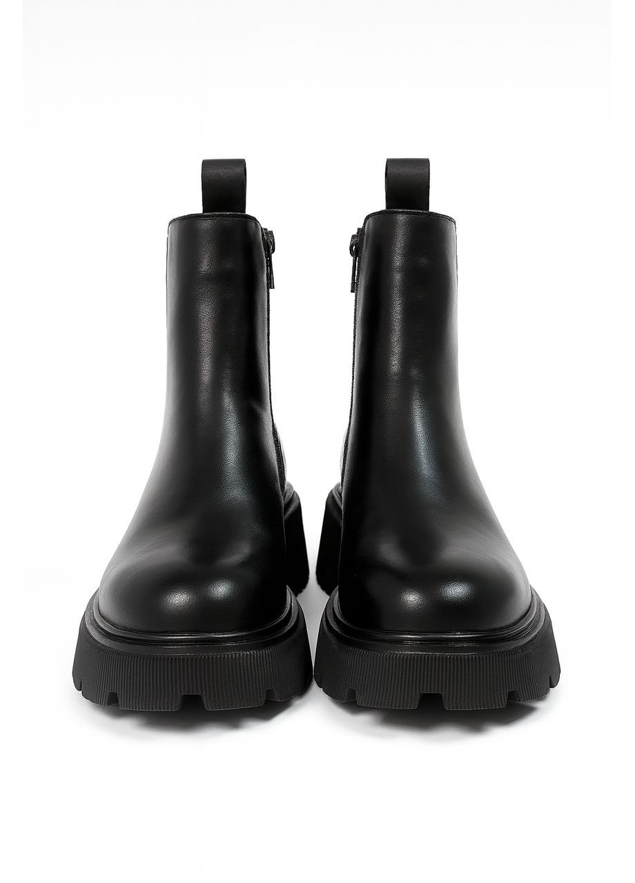 Черевики жіночі натуральна шкіра чорні (M2512-P) 40 MATTE (369682012)