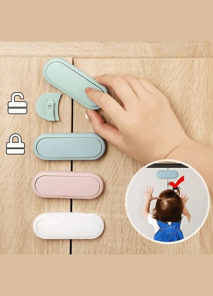 Защита от детей на мебель 2шт/уп 9.5*4см Home (316295224)