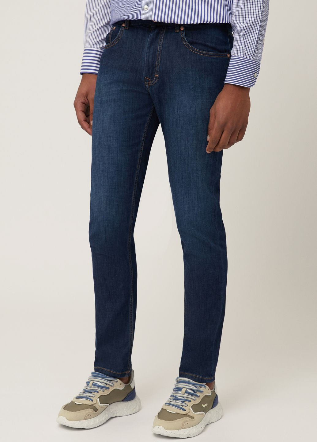 Синие летние джинсы Harmont & Blaine