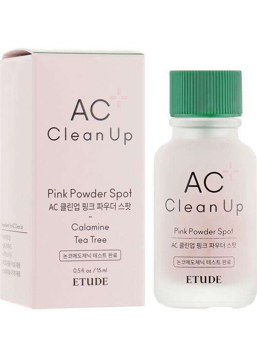 Точечное средство для борьбы с акне House AC Clean Up Pink Powder Spot 15ml (598255-103887) Etude (368626352)
