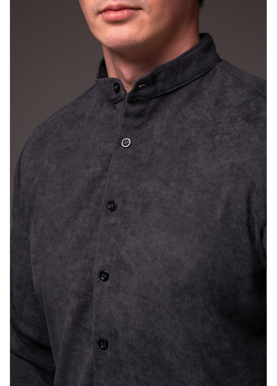 Темно-серая рубашка No Brand