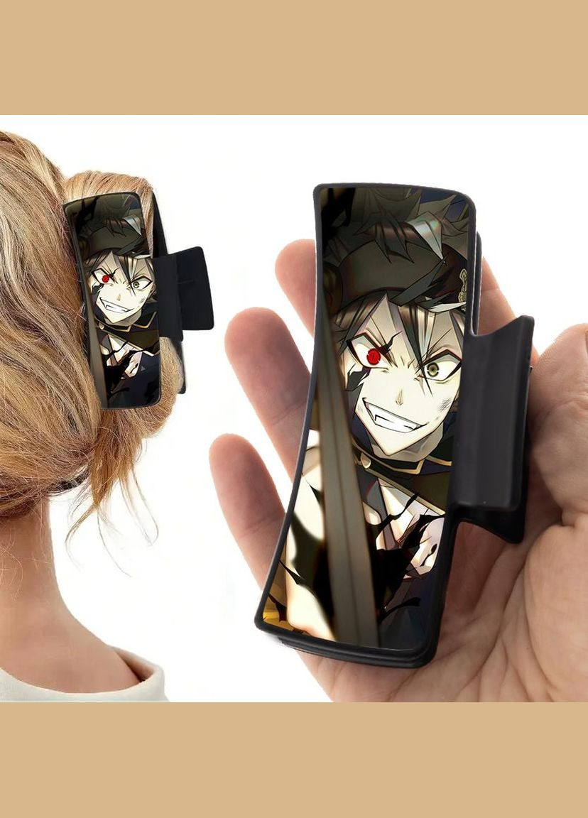 Заколка крабик для волосся Аніме Чорний клевер #0002 чорний No Brand (315631376)