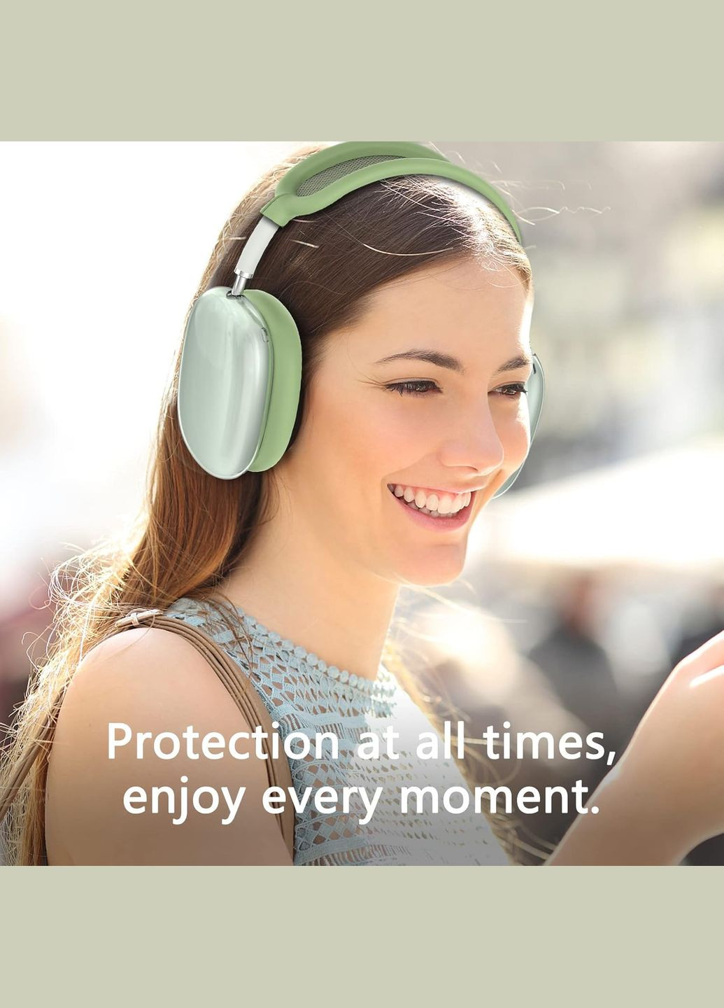 Чехол для Apple Airpods Max 2 / Airpods Max Ear Cups/Ear Pad/Headband Cover Green (ARS83290) ARS (343047136)