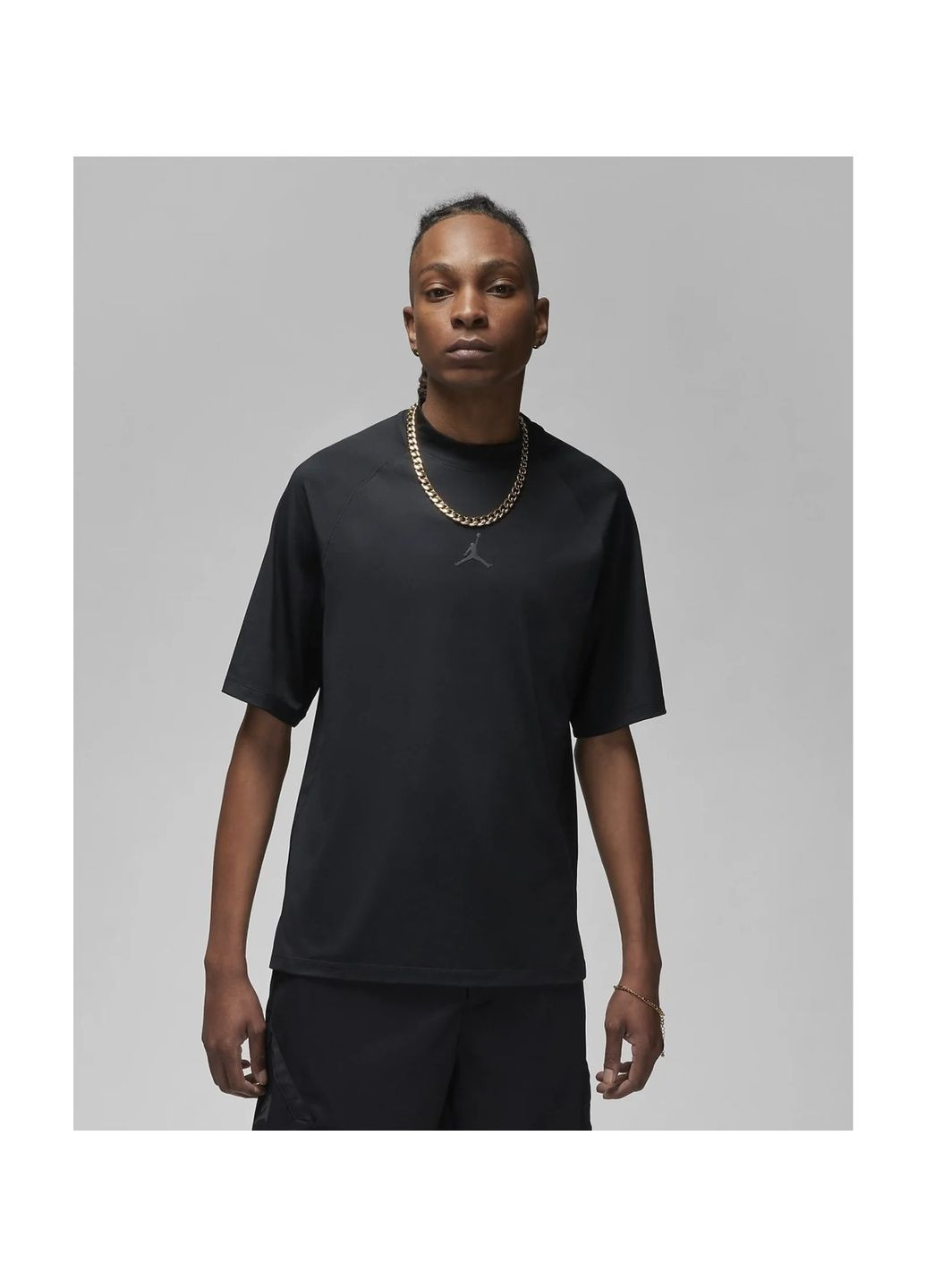 Черная мужская футболка dri-fit sport golf t-shirt black Air Jordan