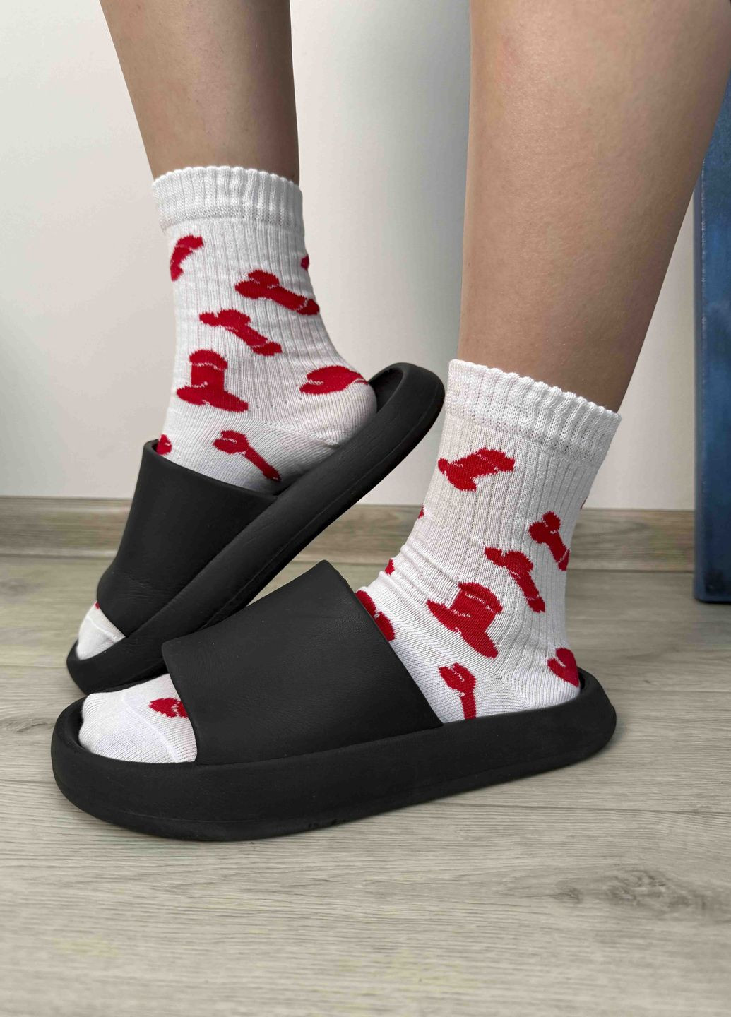 Комбинированные хлопковые носочки «перцы» VIDCHUY рисунки (316157482)