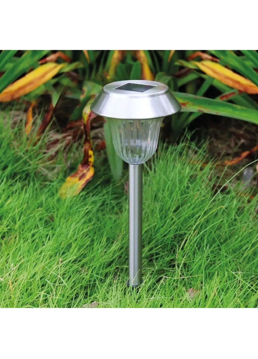 Садовий газонний вуличний декоративний світильник ліхтар з сутінковим датчиком на сонячній батареї 38 см (480688-Prob) Unbranded (340339398)