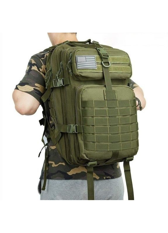 Тактичний рюкзак Military армійський рюкзак туристичний на 40 літрів з системою M.O.L.L.E Olive Tactic (363132512)
