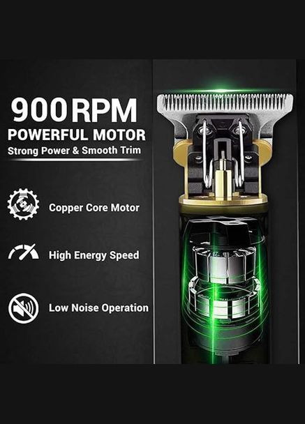 Бездротовий акумуляторний тример машинка для стрижки V-228 із змінними насадками 1-3 мм Золотистий VGR (298875757)