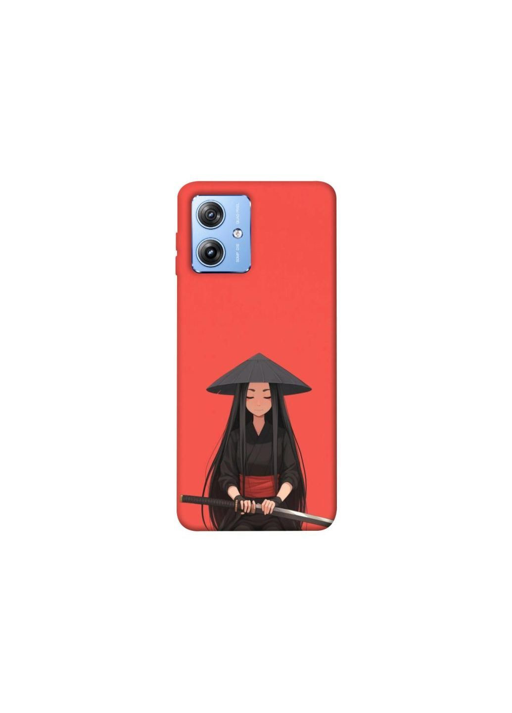 Чехол на Motorola Moto G84 Red samurai Frontalka (363903282)