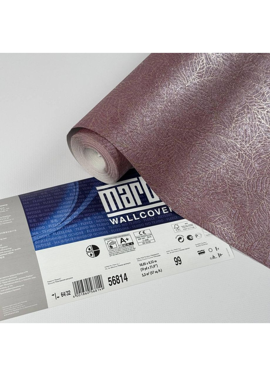 Шпалери вінілові на флізеліновій основі 56814 (0.53), рулон 10 м MARBURG (371775564)