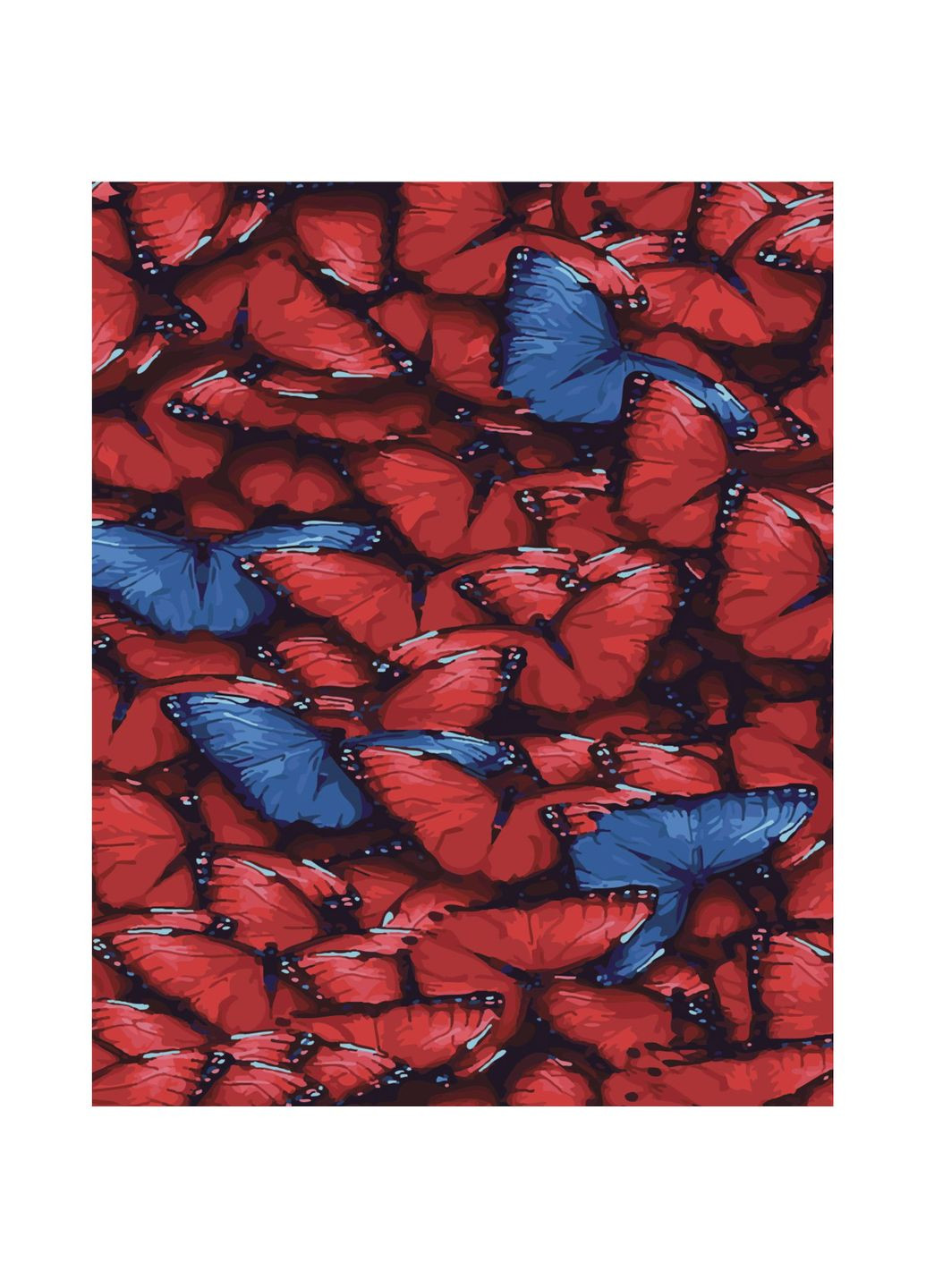 Картина по номерам "Красные метели" для творческого рисования с лаком, размер см. Strateg (369758181)