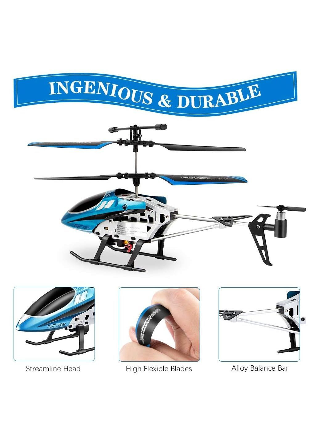 Гелікоптер на радіокеруванні YD-927 синій Vatos Amazon (370188081)
