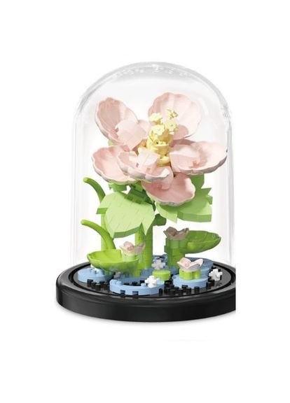 Конструктор квіти в колбі 247 деталей Рожевий (365) No Brand (338222856)