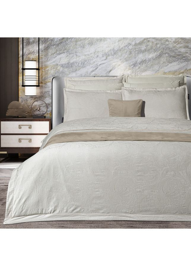 Постельное белье Borendo krem премиум жаккард евро Sarev (369369723)