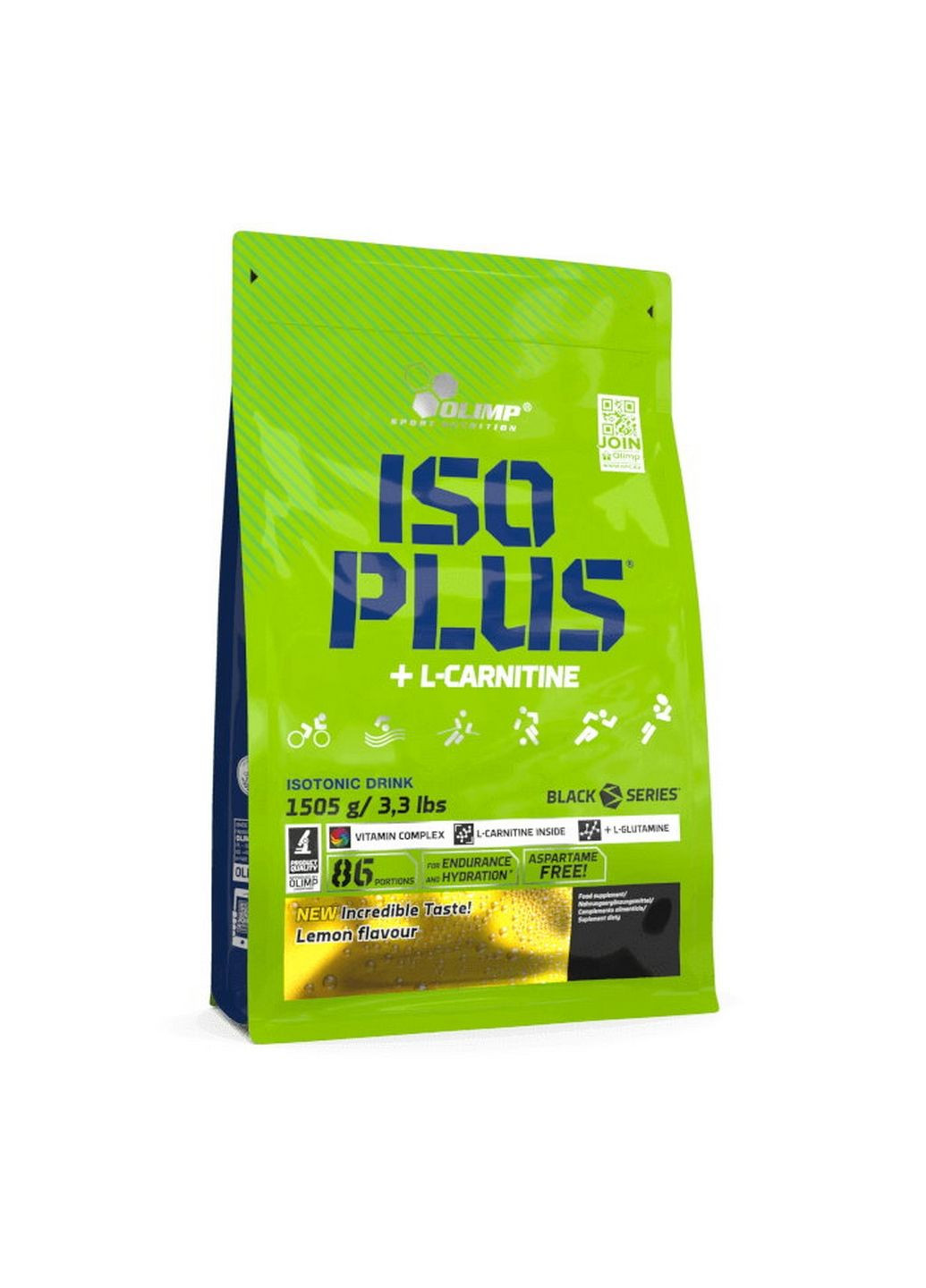 Изотоник Iso Plus, 1.5 кг Лимон Olimp (294926887)
