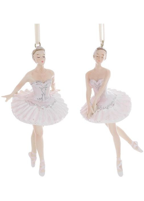 Фигурки подвесные Балерины в розовом 4 штуки полистоун для декора интерьера украшения для дома Bona (368987250)