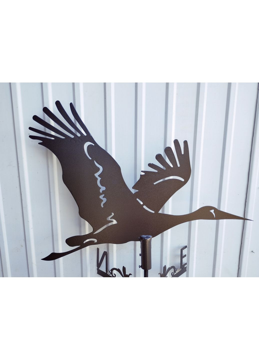 Флюгер на будинок Лелека з металу 2 мм, флюгер на дах No Brand (368896745)