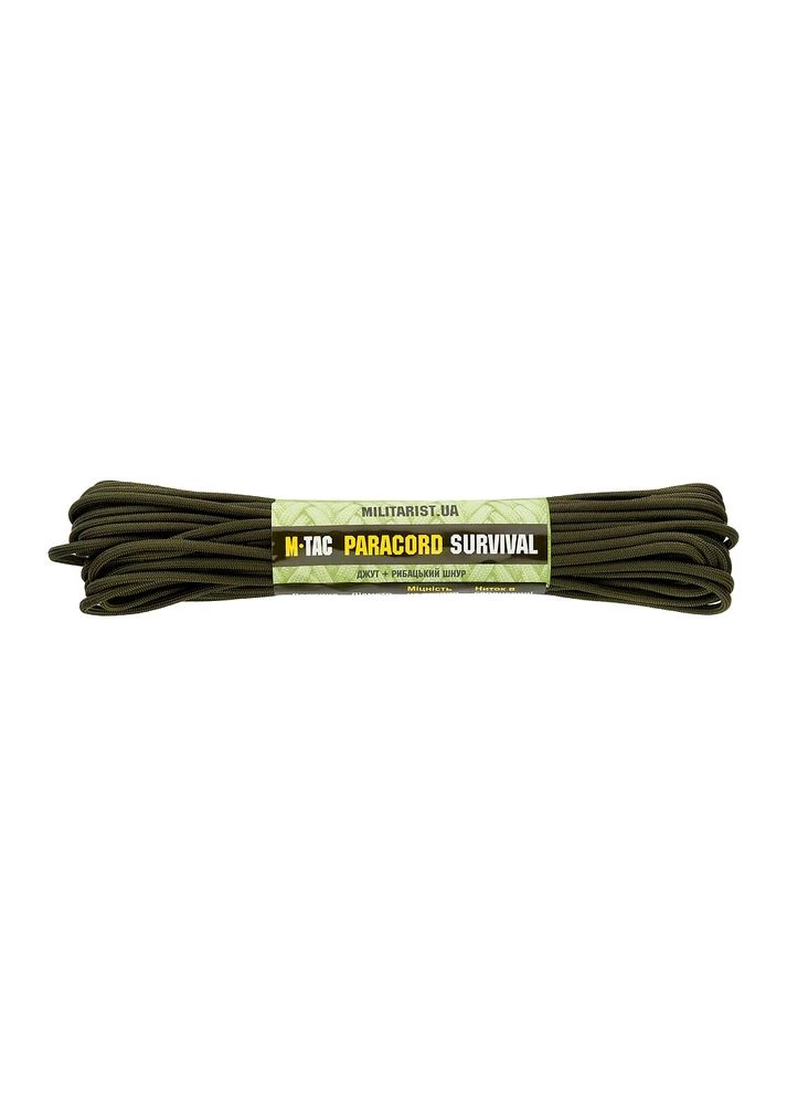 Паракорд Survival 15m OD Green M-TAC (326515858)