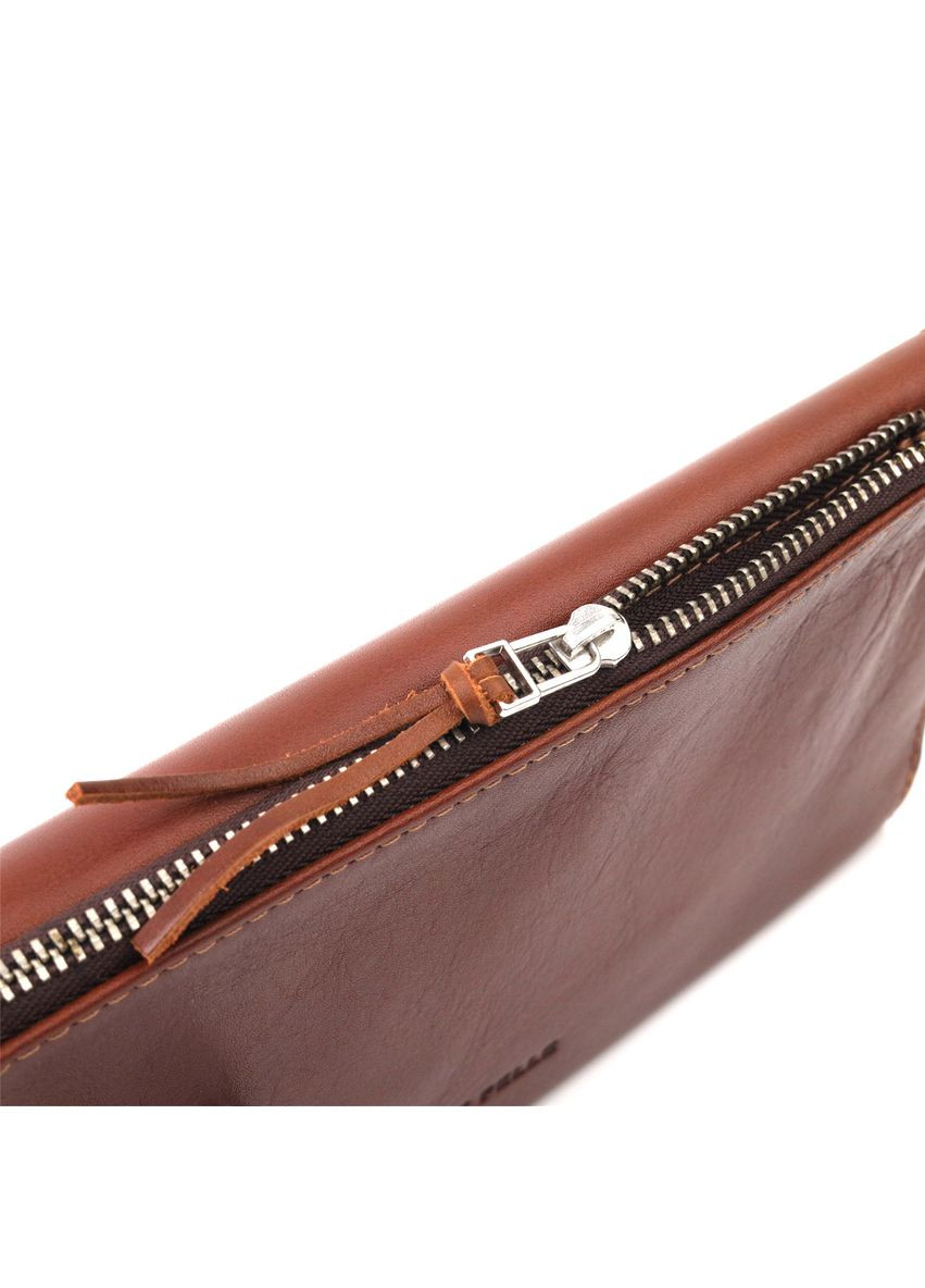 Шкіряне портмоне чоловіче 11424 Коричневий Grande Pelle (306882226)