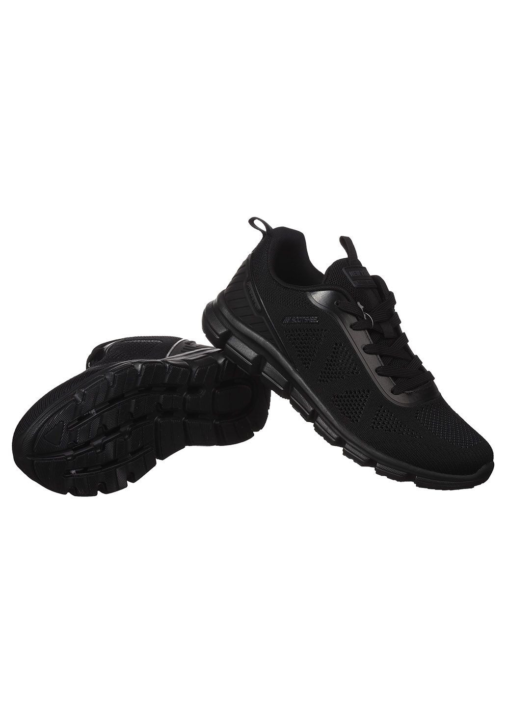 Черные демисезонные мужские кроссовки из текстиля спортивные Yike
