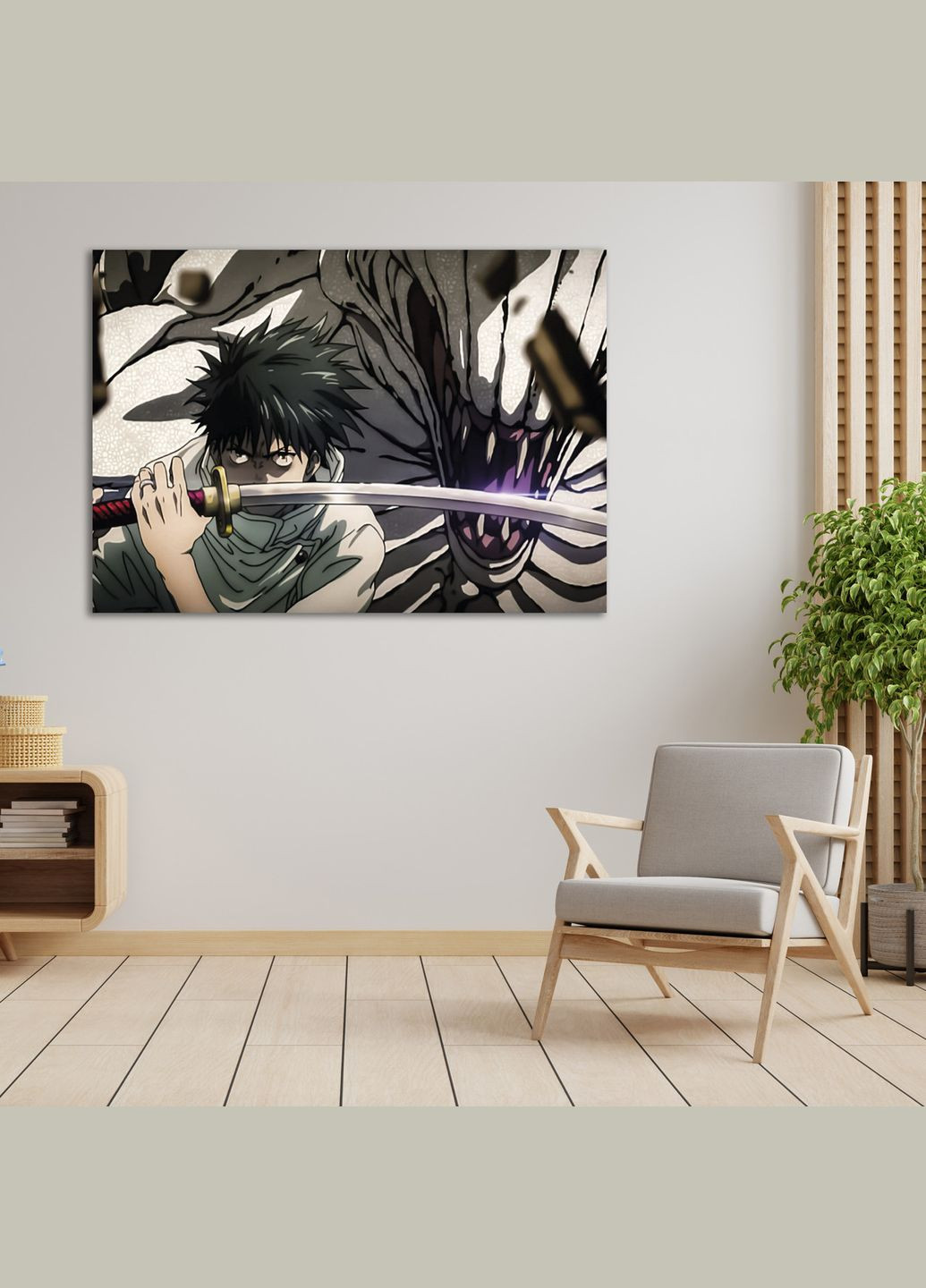 Плакат- із принтом Магічна битва – Jujutsu Kaisen The Movie – Sorcery Fight – Оккоцу Юта – Ріка 10 А0 Кавун постер (316209837)