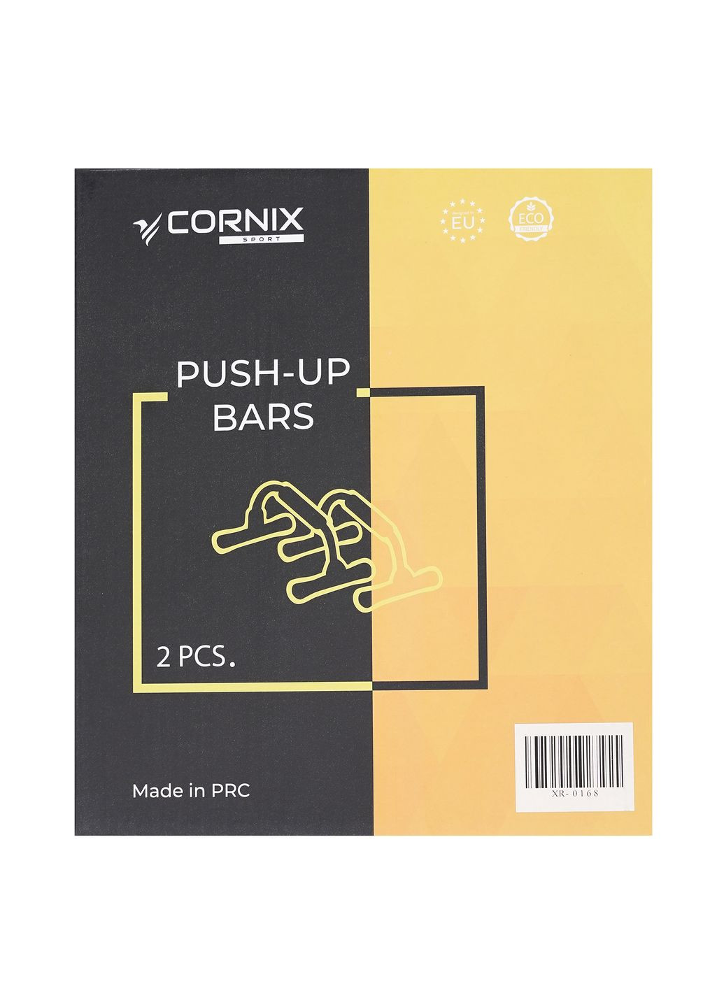 Упоры для отжиманий Push-up Bars Black/Orange Cornix xr-0168 (275654337)