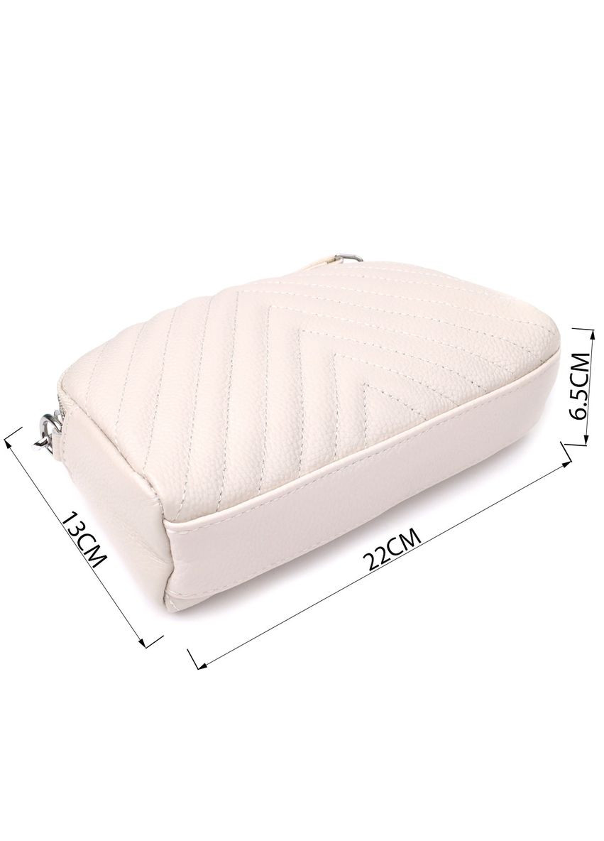 Модная сумка прошита треугольниками из натуральной кожи 22910 Vintage (350199067)