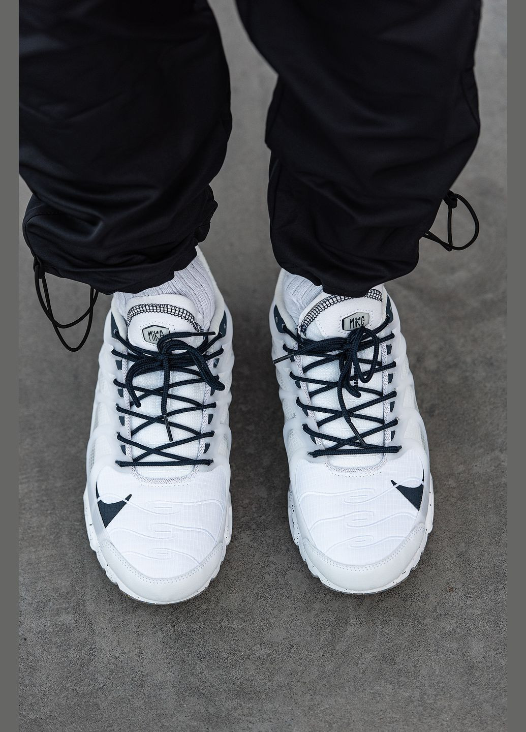 Белые демисезонные кроссовки мужские nike air max tn plus terrascape white | найк аир макс тн плюс белые No Brand