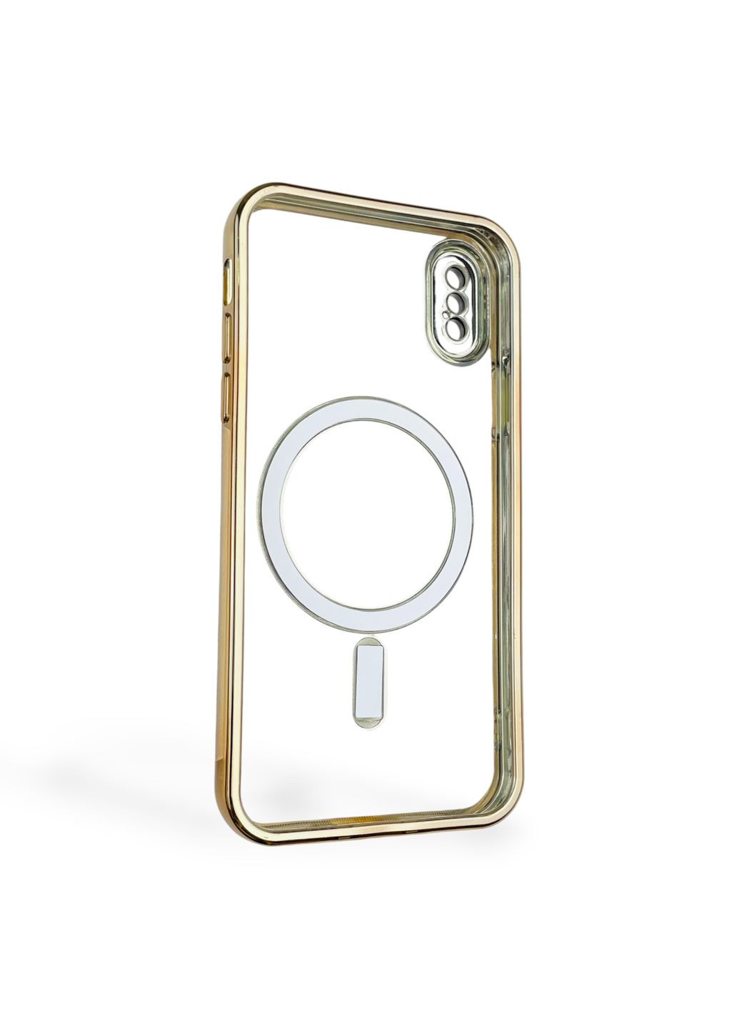 Чохол для iPhone X з лінзами на камері з MagSafe на айфон х золотий Apple (366390025)