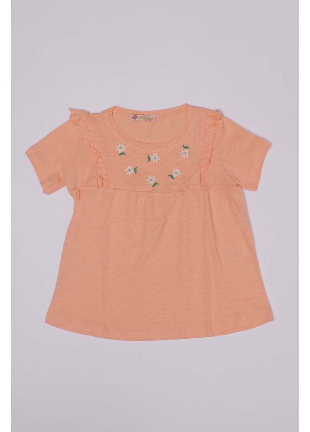 Персикова літня футболка Pengim